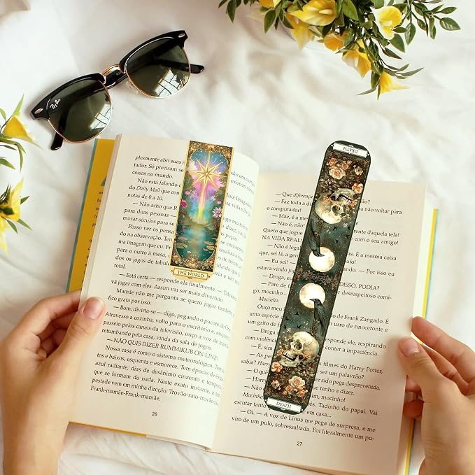 30 Pcs Tarot Fantasy Magnetic Bookmarks, Cute Magnet Book Mark Clips for Reading Women Teens Adults, Witchy Dark Romance Bookish Gifts and Page Marker Accessories