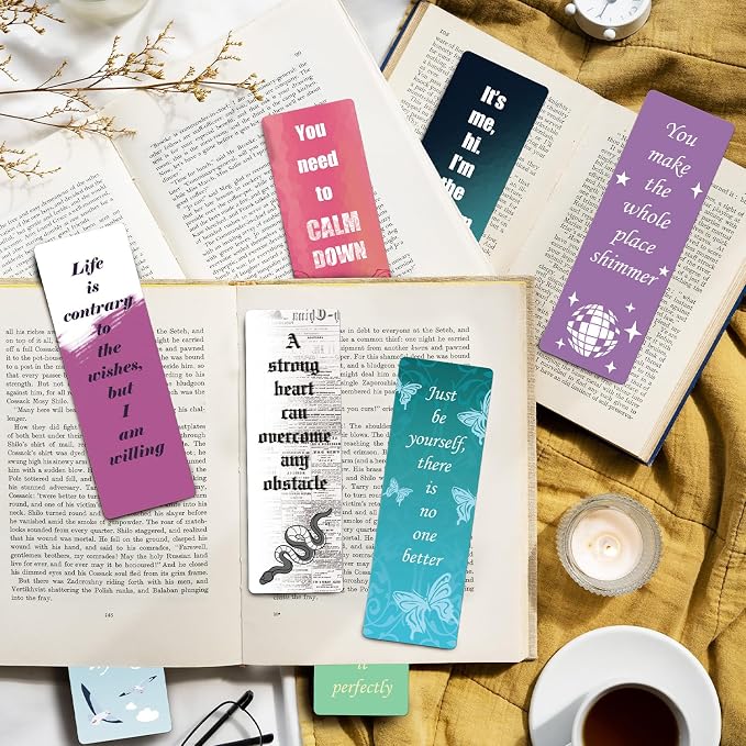 Music Inspired Book Marks Paper Bookmarks Album Quotes Merch Gifts for Fans Singer Book Accessories for Book Lovers, Party Favors for Birthday Christmas Back to School