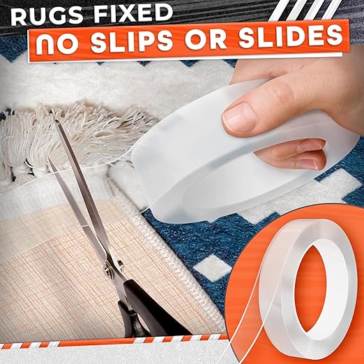 2Pcs Clear Double Sided Mounting Tape – 2-Size Double Face Tape Heavy Duty 240"х1.18" & 0.8" (20 Ft) – Home, Office, Decor & Diy Projects, No Tools Needed, Works on Wall, Tile, Glass, Metal, & Plastic