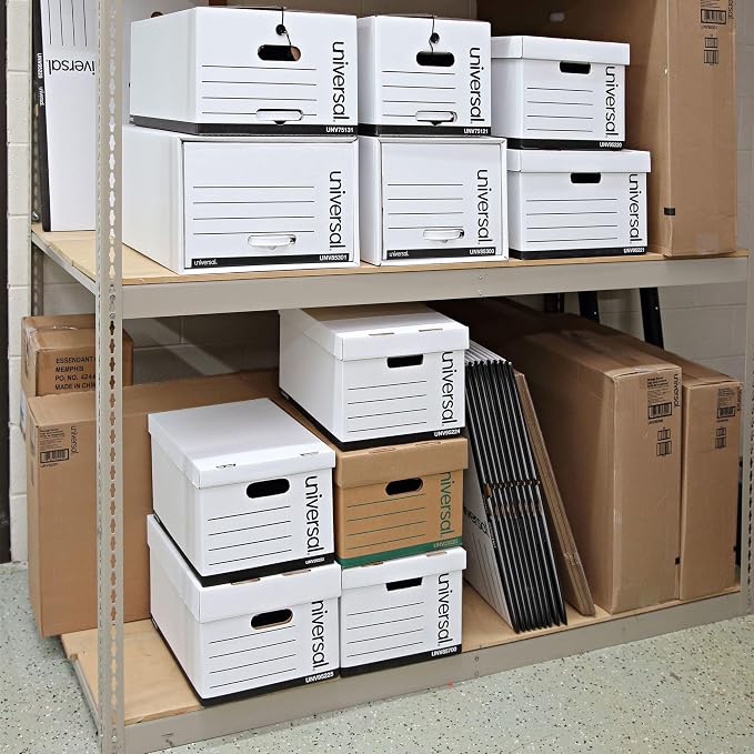 Universal One Automatic File Box, 12 x 15 x 10" (95225)