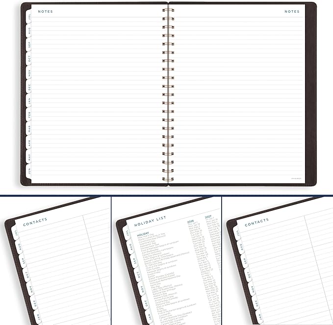 AT-A-GLANCE Planner 2026-2027 Weekly & Monthly Academic 13-Month July-July, 8-1/2" x 11", Signature, Brown (YP905A09)