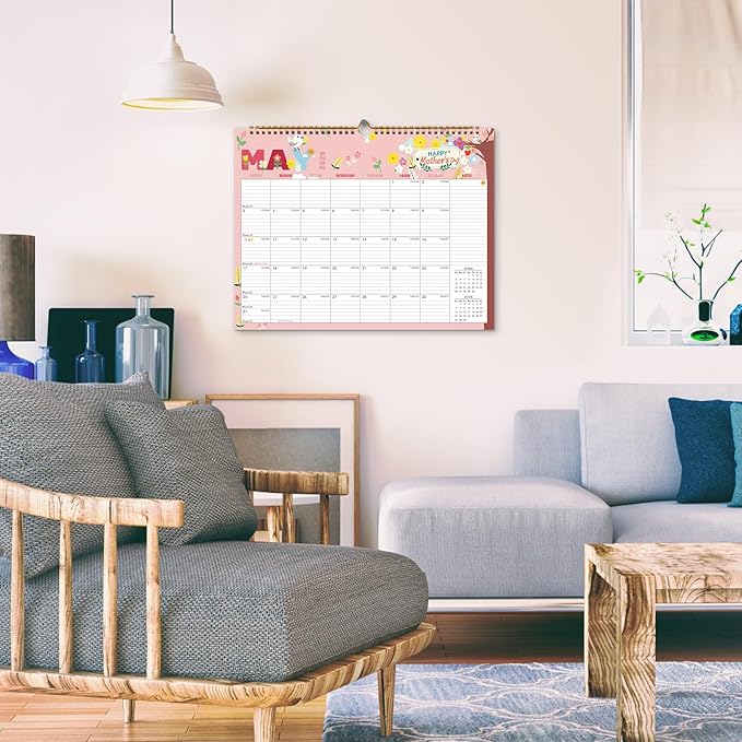 Lbylyhxc 2026 Calendar - 18 Monthly Wall Calendar 2026 from January 2026 to June 2027, 14.8 x 11.5 Inches.Thick Paper includes major holidays and dedicated space for notes and important dates (Wall Calendar Festivals)