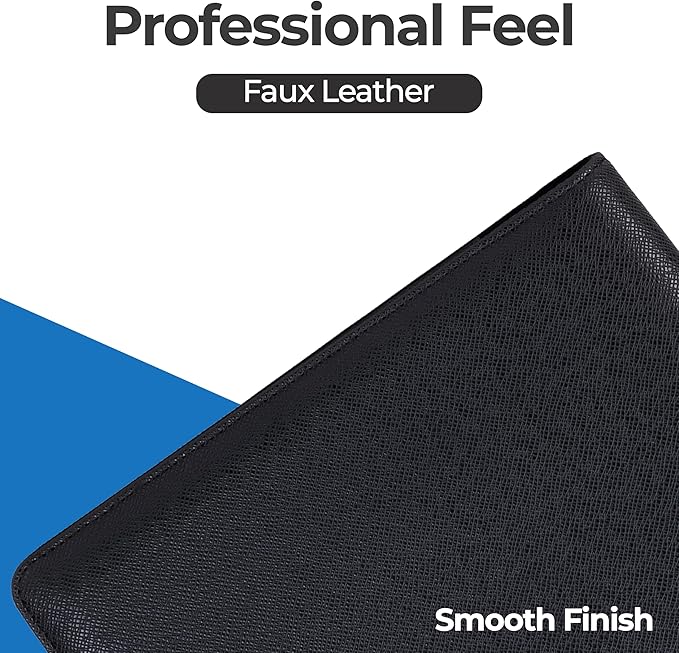 Case it The Premier PADFOLIO Case-it Business Meeting Padfolio | Professional Portfolio with Letter Size Writing Pad/PAD-14-BLK