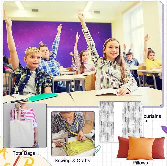 Mindsoft Bulletin Board Paper 48'' x 107'' Class Boards for Classroom Bulletin Boards Everyone is Welcome Classroom Board Decor Pillows Curtains Crafts(Starry Sky,1 Pc)