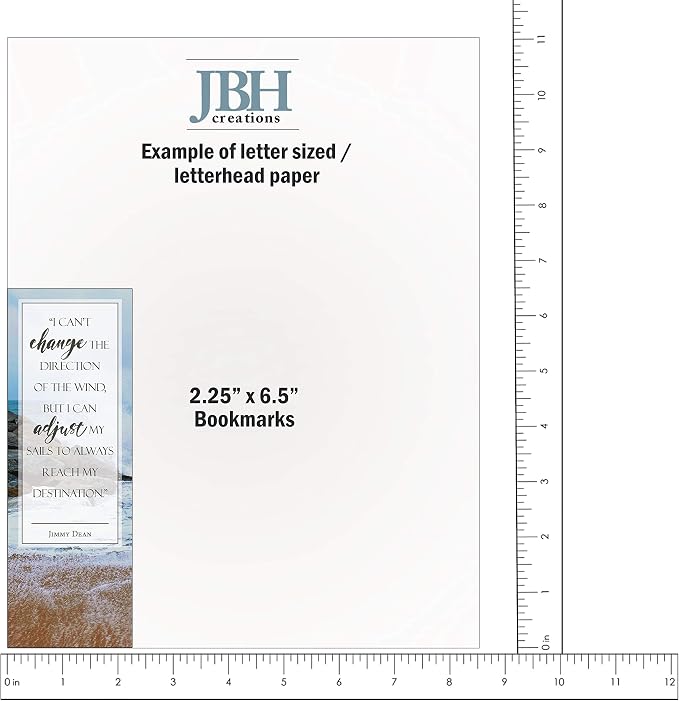 Inspirational Nature Bookmarks with Quotes - Pack of 48
