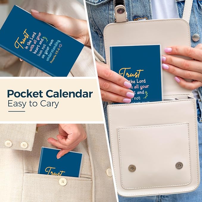 SKYDUE Pocket Calendar 2026-2028, Pocket Monthly Planner Jul 2026 - Dec 2028 for Purse, 6.7" X 3.8" 30-Month Small Planner, Academic Year Calendar, Compact Design with Plastic Sleeve