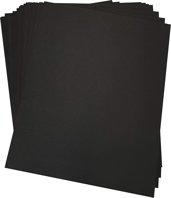 Black Foam Board 11 x 14 – 10 Pack, 3/16" (5mm) Thick Foam Core Poster Board Sheets for Art, Crafts, Vision Board, School Projects, Presentations & Signs