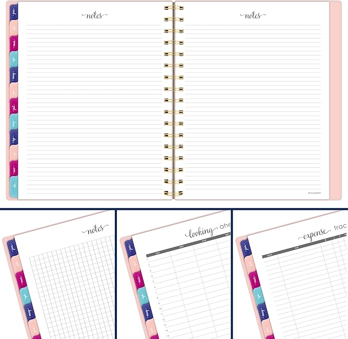 AT-A-GLANCE 2026 Planner, Weekly & Monthly, 7" x 8.75", Medium, Harmony, Sunset Coral (1099-805-27-26)
