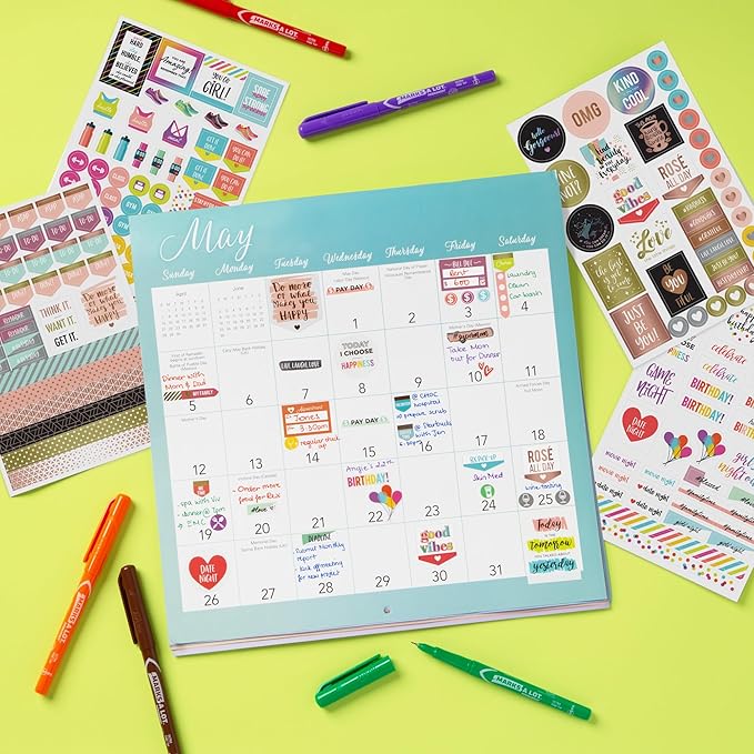 Avery Mom Planner Stickers Variety Pack, 30 Sheets, 1,682 Stickers for Your Planner, Journal or Calendar (6780)