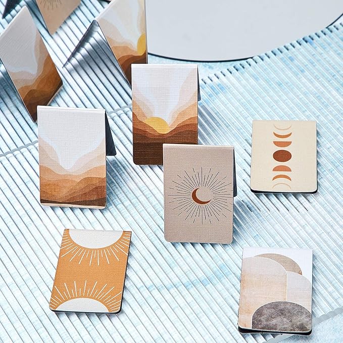 Zonon 10 Pieces Boho Sun Magnetic Bookmarks Magnetic Book Marks for Reading Book Markers Magnet Page Markers Assorted Inspirational Magnet Bookmark with Landscape (Sunset Style)