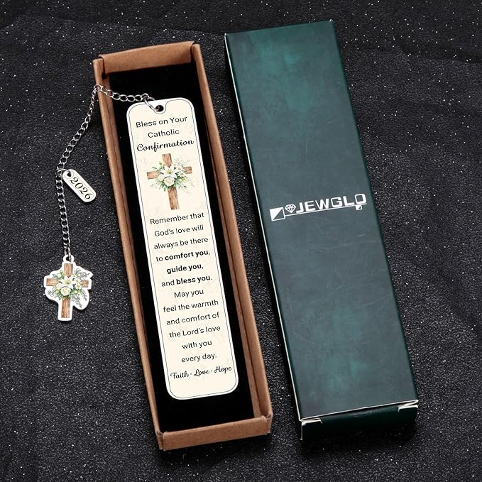 Confirmation Gifts for Teen Girls Boys - 2026 Confirmation Gifts for Teenage Boys Girls Christian Bookmark Gift for Kids Catholic Confirmations Gift Ideas Easter Basket Stuffers for Girl Boy 8-12