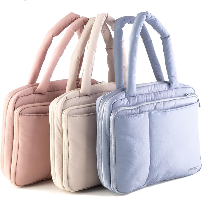 DiverseBee Large Bible Cover with Handles, Carrying Case for Women, Tote Bag, Book Cover, Bible Accessories, Christian Gift (Dusk)