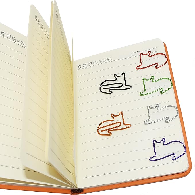Cat Paper Clips Small Office Supplies Gifts for Cat Lover Coworkers, Cute Desk Accessories Gifts Idea