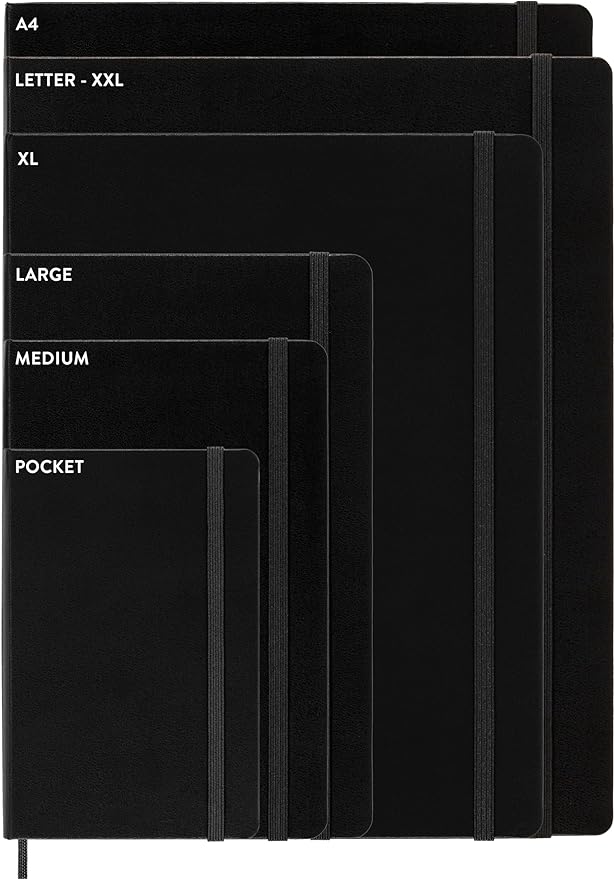 Moleskine Classic 12 Month Undated Weekly Planner, Hard Cover, Large (5" x 8.25"), Black