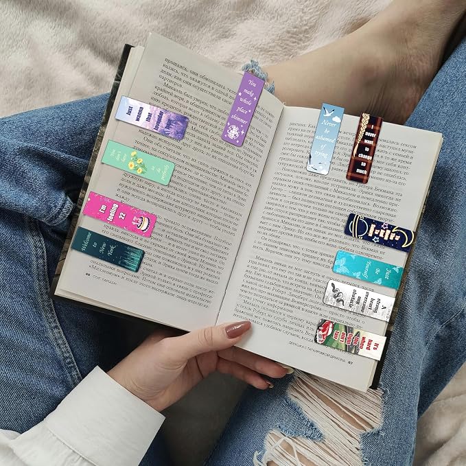 Magnetic Bookmarks Music Inspired Book Marks Singer Book Accessories for Book Lovers Album Quotes Merch Birthday Gifts for Fans Easter Graduation Party Favors