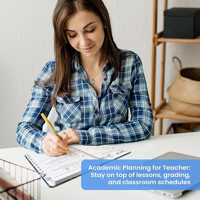 Planner 2026–2027, Weekly & Monthly Academic Organizer for School Year, Jul 2026–Jun 2027, Hardcover Planner with Tabs, Back to School Essential, 6.3" x 8.5", Auric Cascade