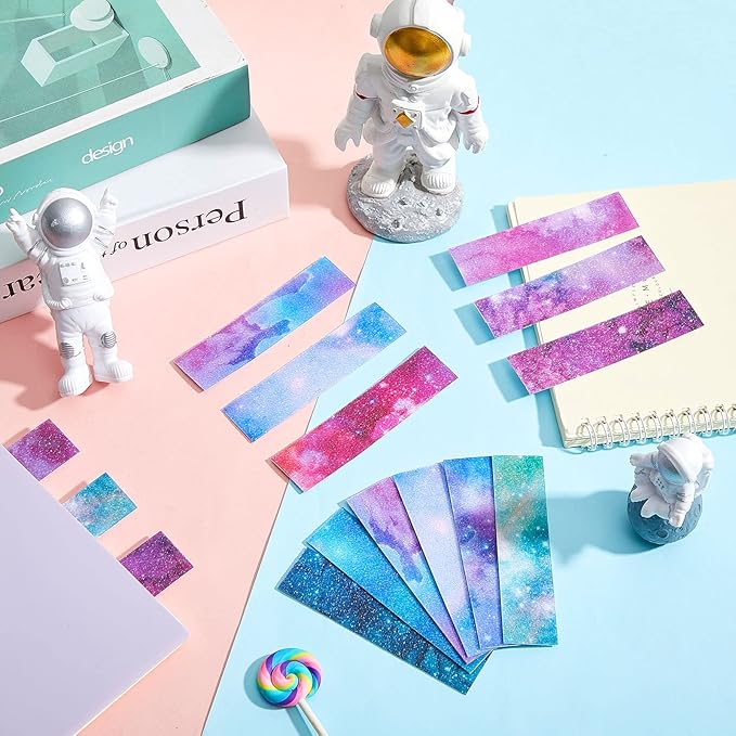 Gersoniel 72 Pcs Anxiety Sensory Stickers Calm Stickers Adhesive Textured Mental Health Strips Mindfulness Fidget Decals Stress Anxiety Relief Items for Desk Therapy Office Counselor(Ink Starry Sky)