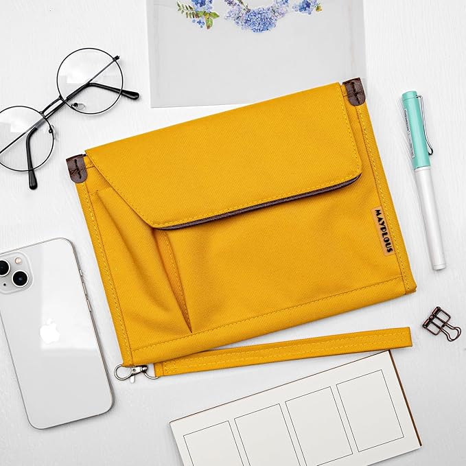 A5 Conference Folder Business Organiser Bag Notepad Carrying Case Document Case A5 Portfolio Organiser (Fresh Orange)