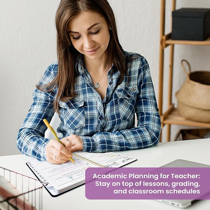 Planner 2026–2027, Weekly & Monthly Academic Organizer for School Year, Jul 2026–Jun 2027, Hardcover Planner with Tabs, Back to School Essential, 6.3" x 8.5", Bold Bouquet