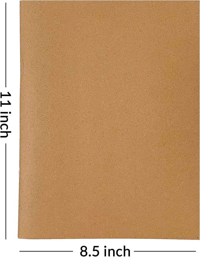 Monthly Planner 2026-2027, Large Kraft Paper Calendar for 24 Months, Jan 2026 – Dec 2027, Yearly Overview & Monthly & Important Dates & Line & Dotted, 100gsm Paper, Letter Size 8.5 x 11 in