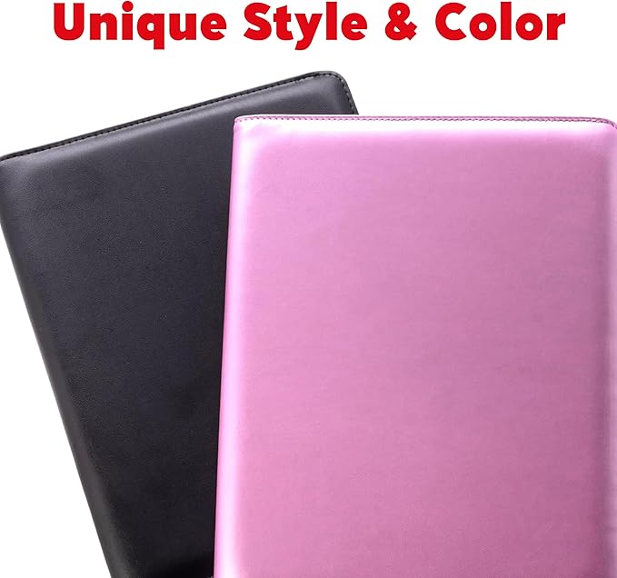 Case-it Business Meeting Padfolio | Professional Portfolio with Letter Size Writing Pad, PAD-39 Metallic Pink