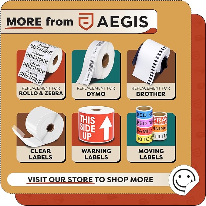 Aegis Adhesives - 3" X 2" Direct Thermal Labels (8400 Count, 12 Rolls) - Perforated Product Price Barcode Stickers for Packaging and Shipping Labels - Compatible with Zebra and Rollo Printers
