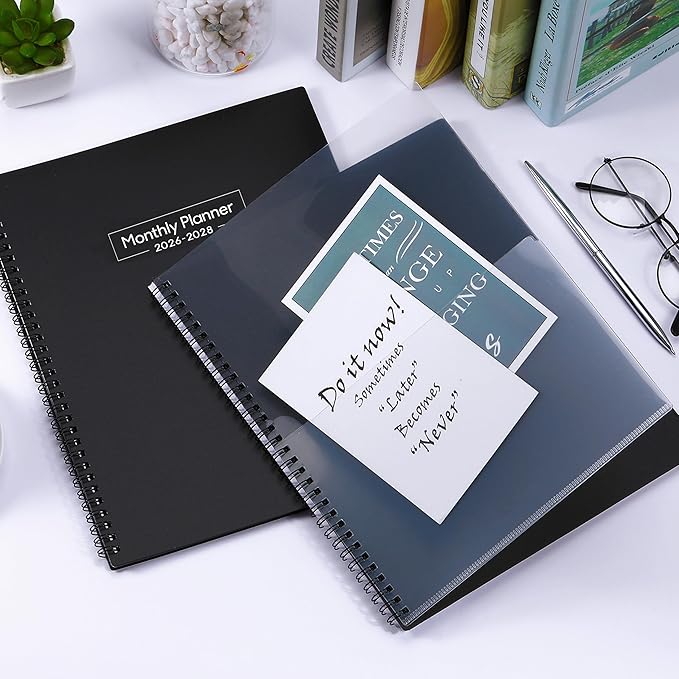 2026-2028 Monthly Planner - Monthly Planner from July 2026 to June 2028, 2026-2028 Planners 8.5'' x 11'', 24 Tabs, Inner Pocket