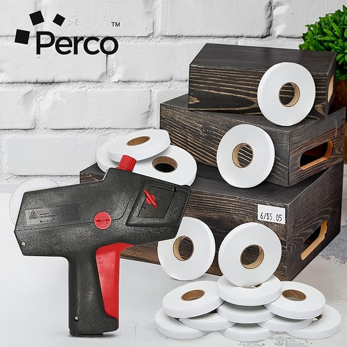 White Pricing Labels for Monarch 1110 Price Gun – Sixteen Rolls, 17,000 Price Marking Labels