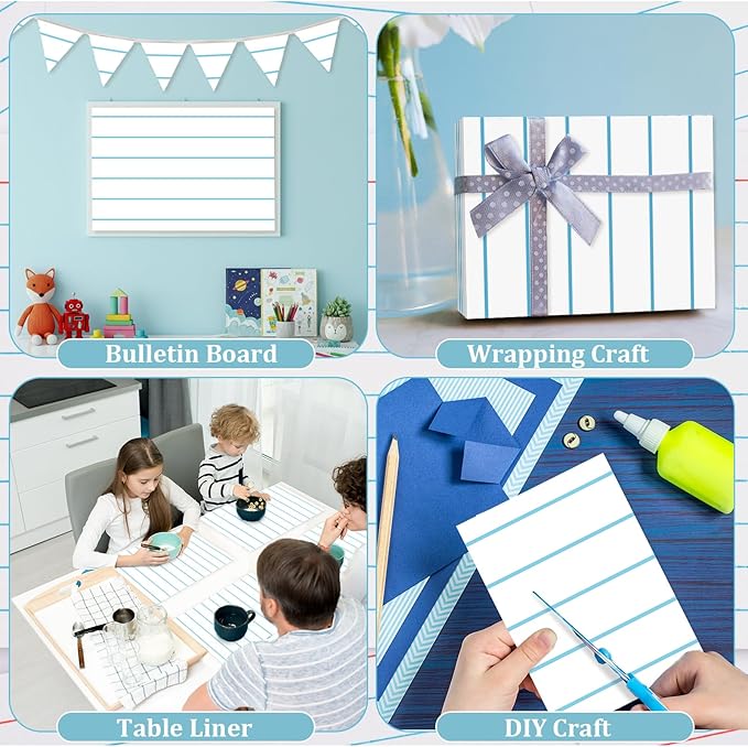2 Rolls Notebooks Bulletin Board Paper Roll Non-Woven Bulletin Board Background Reusable Waterproof Classroom Poster Fade Resistant Poster for Classroom Decor Wrapping Craft Supplies 15.6In x 12 Ft