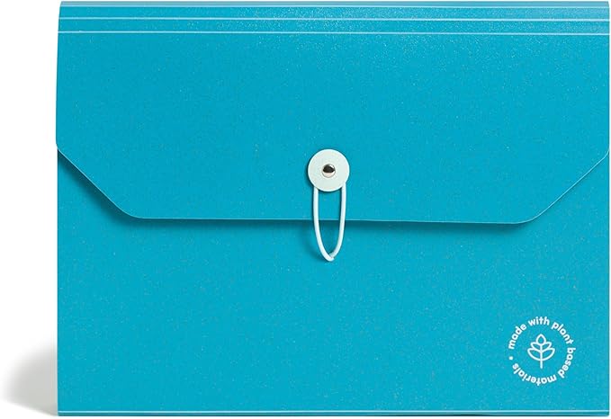 U Brands 13-Pocket Accordion File Organizer, Letter Size, Expandable File Folder Folder (U-Eco)