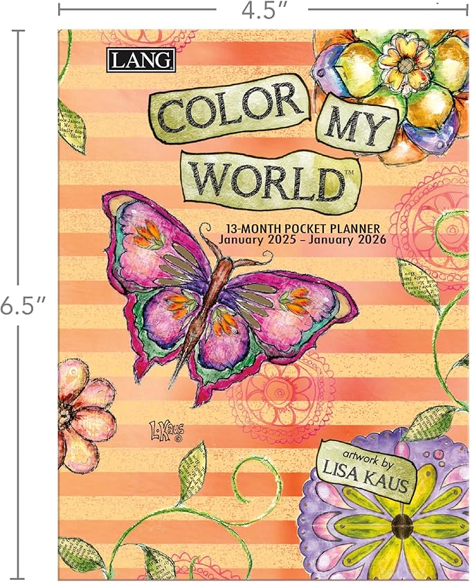 LANG Color My World 2025 Monthly Pocket Planner (25991003178)