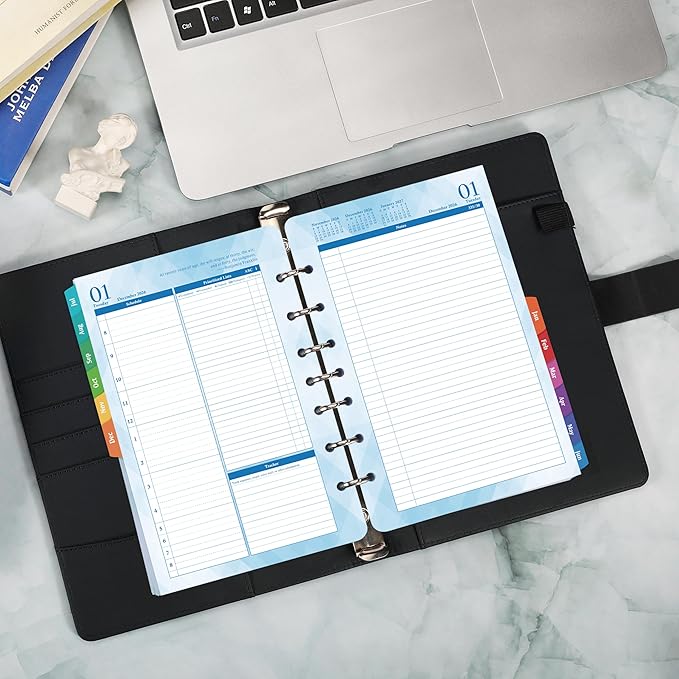2026-2027 Planner Refills β Jul 2026 - Jun 2027, Two Pages Per Day Daily οΌ Monthly Planner 2026-2027, 5.5" x 8.4" Ring-Bound Organizer, Tabs, Quotes, Prioritized Task, Daily Tracker/Notes, Appointment Schedule