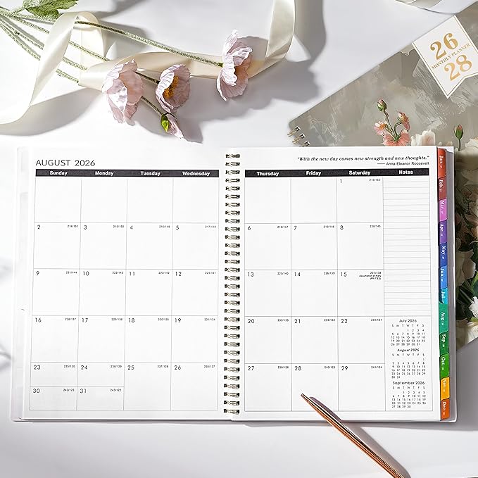2026-2028 Monthly Planner - 3 Year Monthly Planner from Jan. 2026 to Dec. 2028, Calendar Planners with Colorful Tabs, Inner Pocket, 8.5'' x 11''