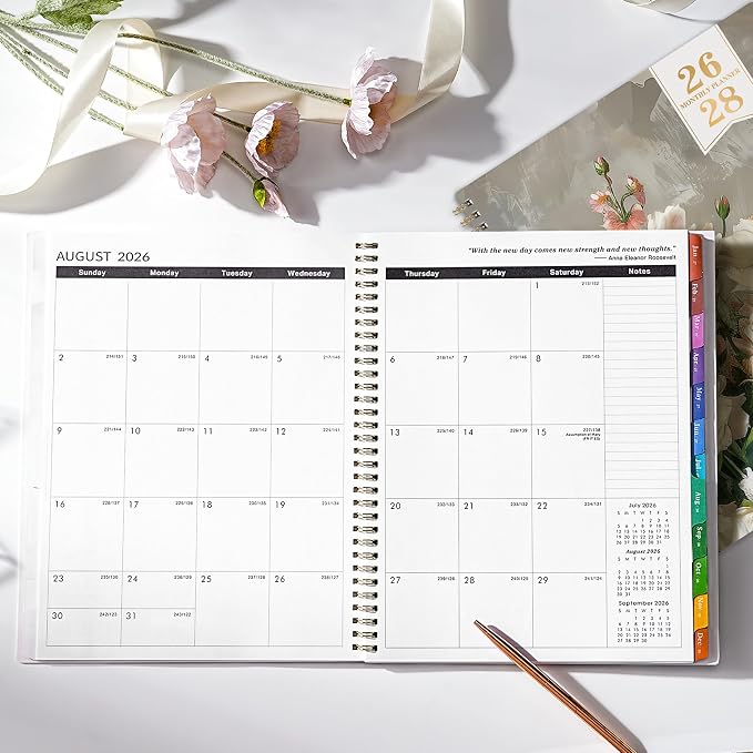 2026-2028 Monthly Planner - 3 Year Monthly Planner from Jan. 2026 to Dec. 2028, Calendar Planners with Colorful Tabs, Inner Pocket, 8.5'' x 11''