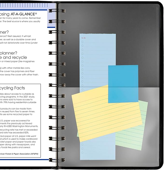 AT-A-GLANCE 2026 Appointment Book Planner, Weekly & Monthly, 5" x 8", Small, QuickNotes, Black (76020526)