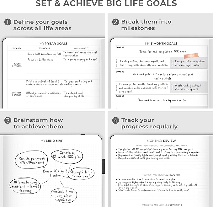 Clever Fox Planner PRO Schedule Dated (Jan 2026–Jan 2027) – Weekly & Monthly Life Planner with Time Slots, Appointment Book and Daily Organizer to Increase Productivity, A4 Hardcover – Black