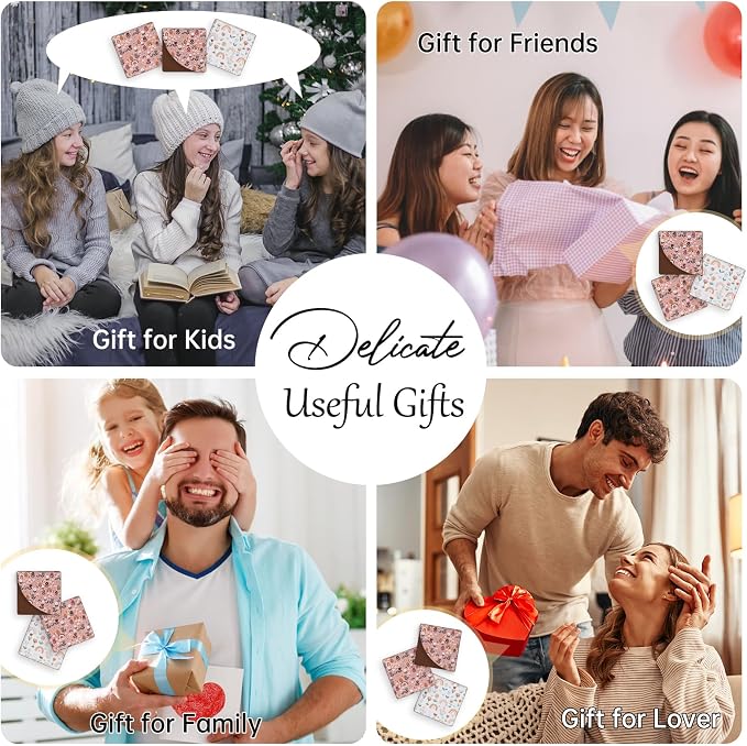 2 Pack Flower Leather Book Corner Bookmark, Durable Handmade Reading Accessories - Gifts for Readers, Women, Men, Teachers, Students