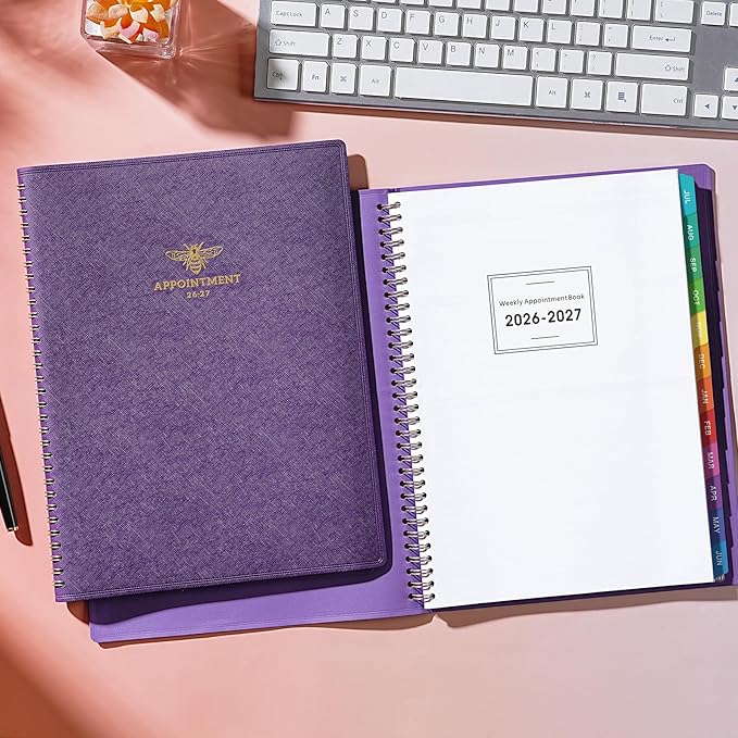 2026-2027 Appointment Book/Planner - Weekly Appointment Book 2026-2027, Jul. 2026 - Jun. 2027, 8.26" x 10.7", Daily/Hourly Planner, Schedule Planners, 15-Minute Interval