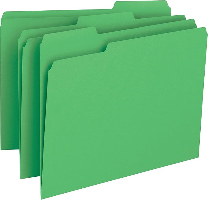 Bus. Source Color-Coding 1-Ply File Folders