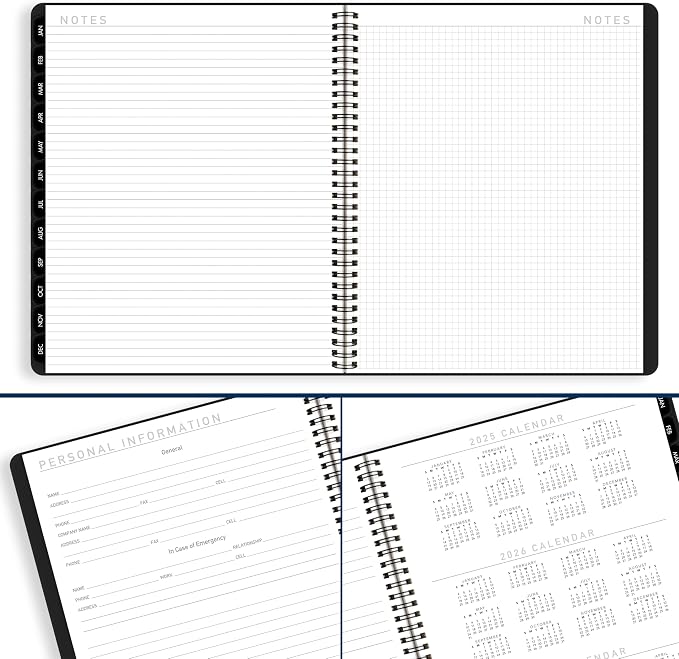 AT-A-GLANCE 2026 Planner, Monthly, 9" x 11", Large, Contemporary Lite, Black (7026XL0526)