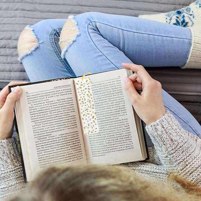 4 PCS Glitter Acrylic Bookmarks with Star, Tassel Bookmarks for Kids, Colorful Star Art Bookmark with Tassel for Girls Women Reading Presents