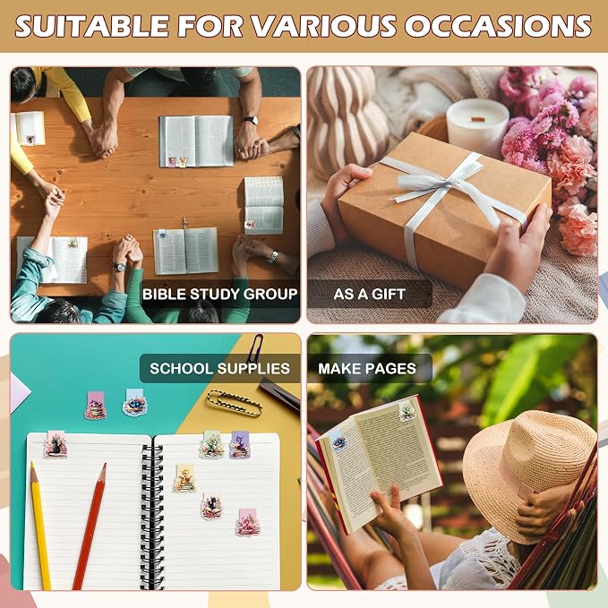8 Pcs Cute Dragon Flower Magnetic Bookmark, Fantastic Floral Dragon Book Marks, Cool Adorable Animal Page Magnet Book Markers for Book Lovers School Student Teacher Reading Supplies Gift