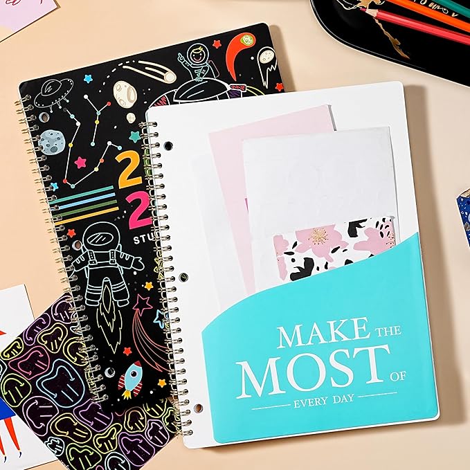 Student Planner 2026-2027 - Academic Planner 2026-2027, Aug. 2026 - Jun. 2027, Weekly and Monthly School Planner For Student, Stickers & Subject Function Pages, 9" x 11"(A4 Size), Doodle Space Style