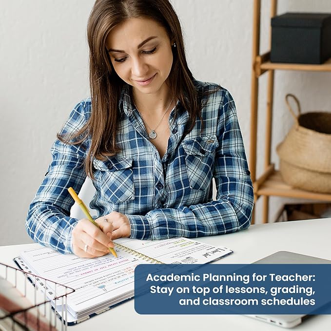Planner 2026–2027, Academic Year Monthly & Weekly Calendar Book, Jul 2026–Jun 2027, Hardcover Organizer with Tabs, Student & Teacher Planner, 8.5" x 11", Rustic Bloom