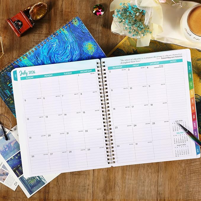 Teacher Planner 2026-2027 - Academic Planner 2026-2027 from July 2026 - June 2027, 8.5" x 11", Weekly & Monthly Lesson Plan Book, Helps Better Teaching