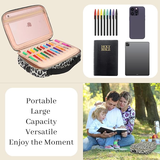 Dofilachy Bible Covers for Women - Stylish Bible Case with Durable Handle - Bible Carrying Case for Girls, Boys & Kids with Metal Zipper