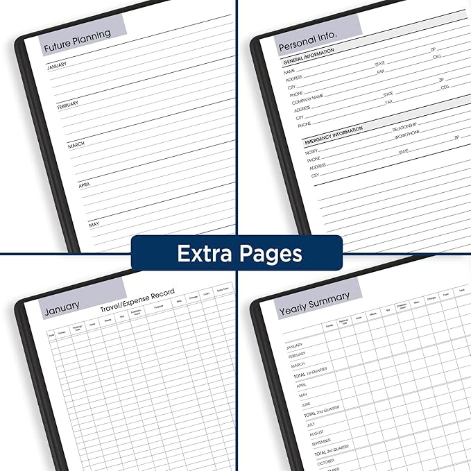 AT-A-GLANCE 2024 Monthly Planner, 7" x 8-3/4", Medium, DayMinder, Black (G4000024)