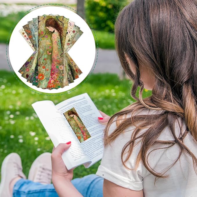Vintage Spring Bookmarks Gifts - 120 Pcs Flower Butterfly Bookmark Paper Fairy Bird Book Marks Page Marker Clip Favors for Women Men Office Home Book Lovers Reading Home Supplies