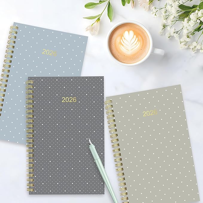 Blueline® 2026 Essential Weekly/Monthly Planner, 12 Months, January to December, Gold Twin-Wire Binding, 8" x 5", Minimalist (C101PT.ASX-26)