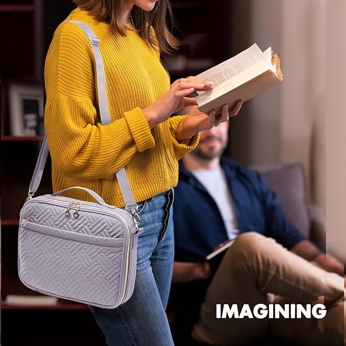IMAGINING Bible Cover for Women - Stylish Large Bible Covers - Bible Case with Handles - Bible Bag Journal Case - Bible Carrying Case for Women - Bible Gift - Book Protector for Book Lovers